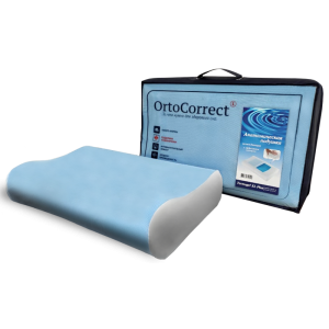 Анатомическая подушка с эффектом памяти OrtoCorrect Termogel XL Plus с гелевой вставкой (58*38*12/14см)